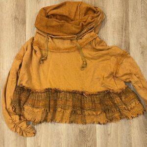 Free People Textured Tan Sweater